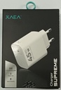 CARGADOR X-004 PD + CABLE TIPO C A TIPO C -SUPREME - XAEA - BLANCO
