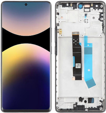 PANTALLA COMPLETA X REDMI NOTE 14 PRO 4G CON MARCO NEGRO INCELL