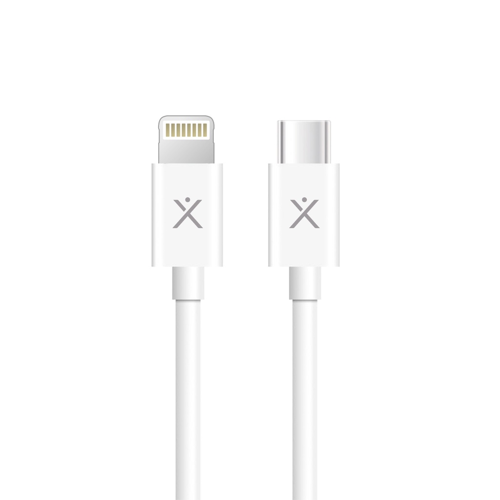 CABLE USB MODX-B01 SPIN TIPO C A LIGHTNING - XAEA - BLANCO