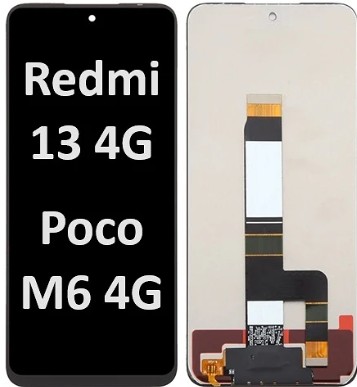PANTALLA COMPLETA X REDMI 12 4G, 5G/ REDMI 13/ REDMI 13 5G/ POCO M6 PRO 5G/ POCO M6 4G REDMI NOTE 12R ORIG