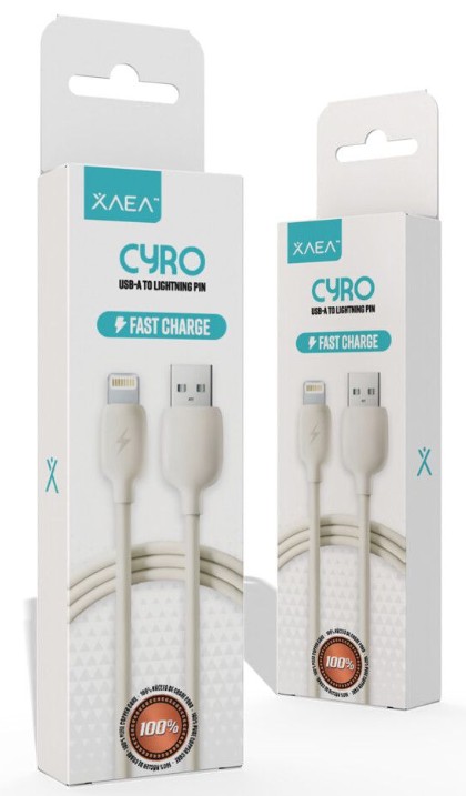 CABLE USB LIGHTNING CYRO MODX-100 - XAEA - BLANCO