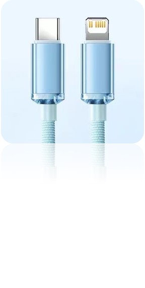 CABLE TIPO C - LIGHTNING MODX-098 - ATHENEA - XAEA - CELESTE