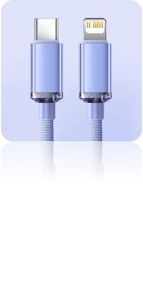 CABLE TIPO C - LIGHTNING MODX-098 - ATHENEA - XAEA - LILA