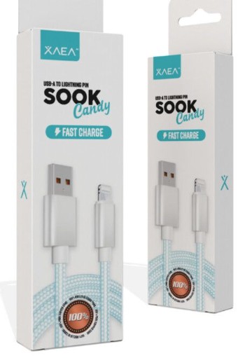 [CABX0809214] CABLE USB LIGHTNING MODX-092 - SOOK CANDY - XAEA - CELESTE
