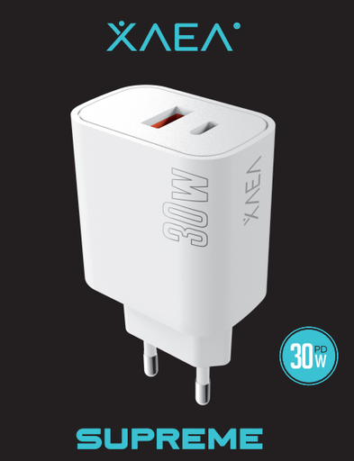 [CAREX17004010] CARGADOR PD X-004  30W - SUPREME  XAEA BLANCO