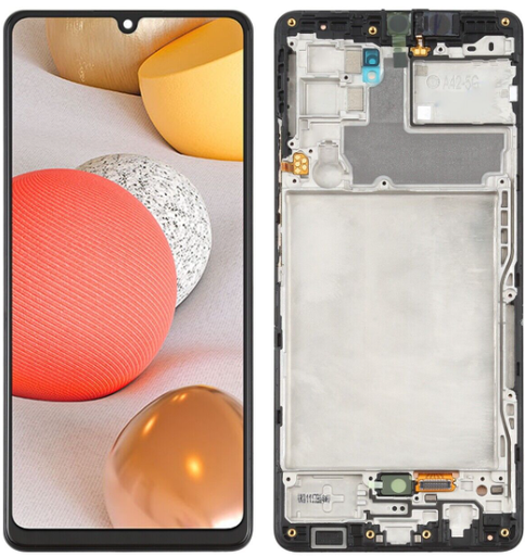 [9743] PANTALLA COMPLETA S A42 5G (2020) A426B CON MARCO OLED NEGRO