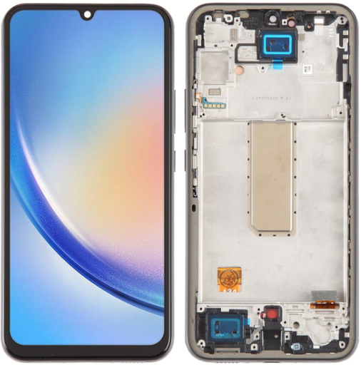[9711] PANTALLA COMPLETA S A34 5G A346B C/MARCO OLED NEGRO